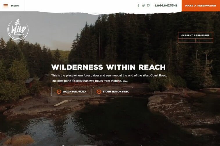Travel website design and Tourism Planning Website Design Inspirations (Wild) - ColorWhistle