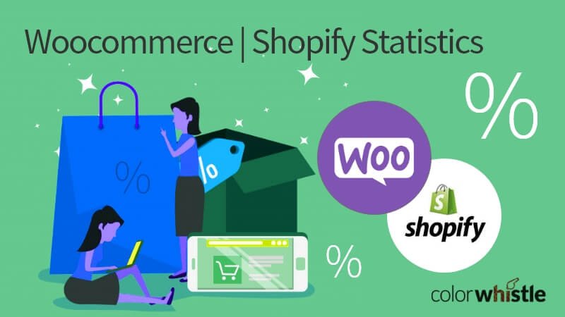 Woocommerce VS Shopify Statistics Compared - ColorWhistle
