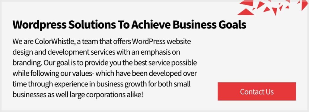 Wordpress Solutions To Achieve Business Goals - Colorwhistle