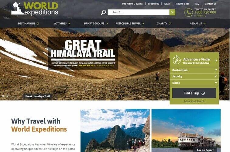 Travel website design and Tourism Planning Website Development Ideas - ColorWhistle