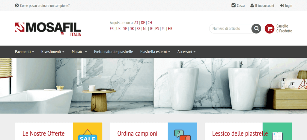 Italian Flooring Company Website Ideas (Mosafil) - ColorWhistle
