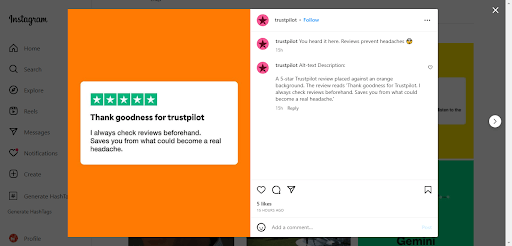 Improve Your Social Media Marketing
- Customer Review Platforms Instagram - ColorWhistle