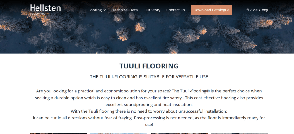 Italian Flooring Company Website Ideas (Hellsten) - ColorWhistle