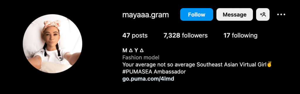 AI in Social Media Trends - AI Generated Influencers (mayaa) - ColorWhistle