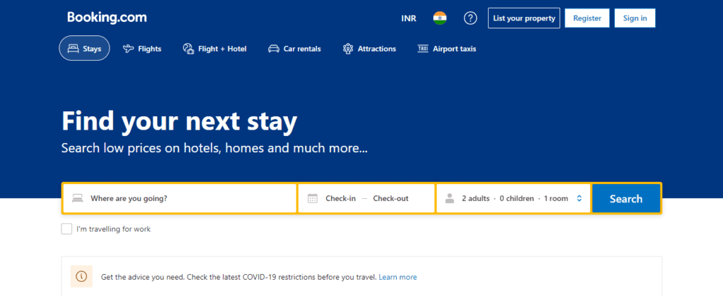 Online Business Models for Travel Industry (Booking.com) - ColorWhistle