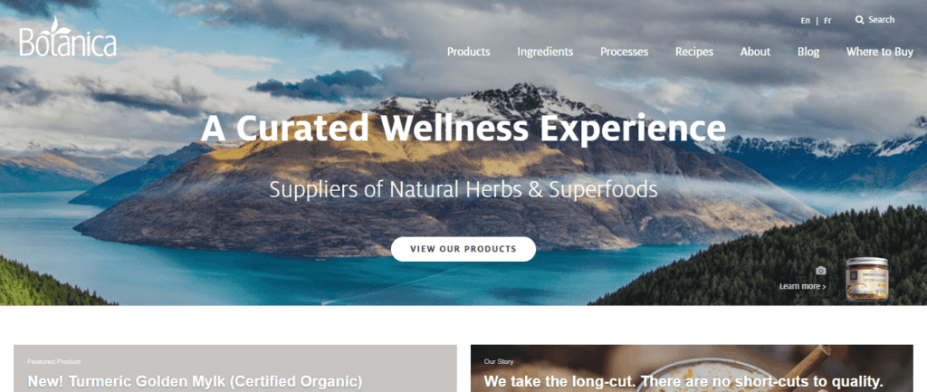 Best Website Redesign Ideas and Case Studies (Botanica) - ColorWhistle