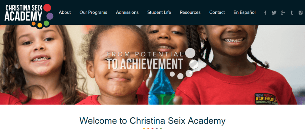Best Website Redesign Ideas and Case Studies (private school) - ColorWhistle