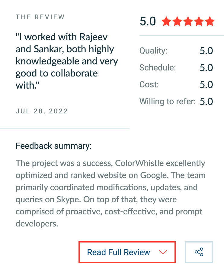 White Label Digital Agency - ColorWhistle's Rating
