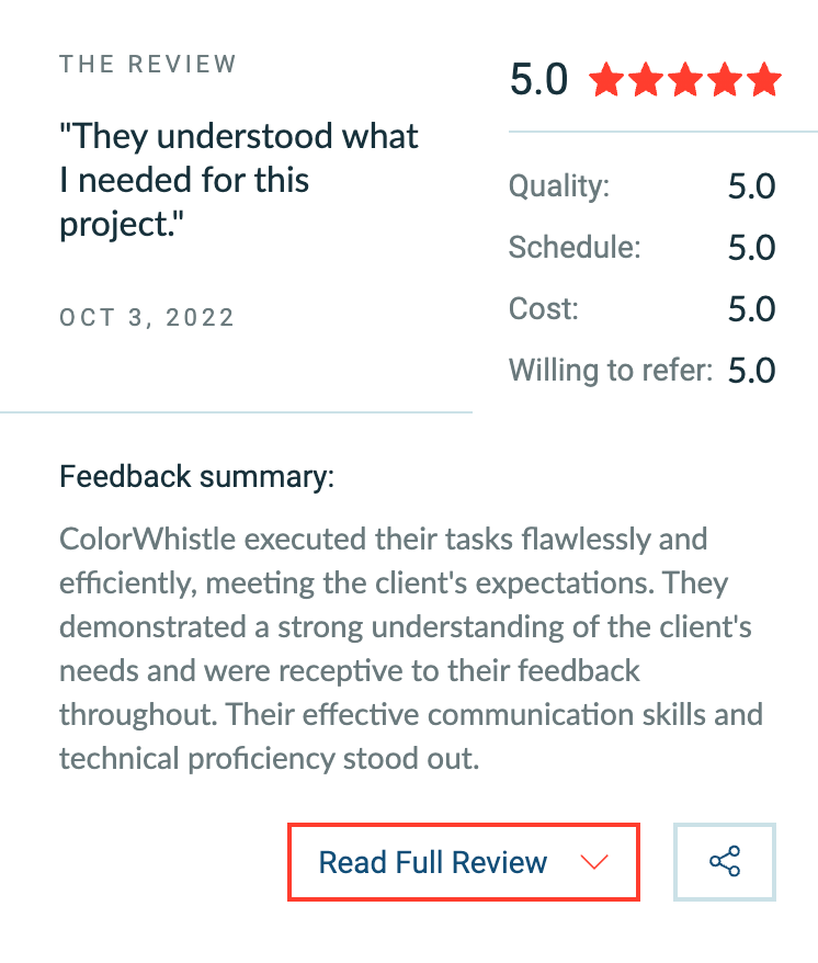 White Label Digital Agency - ColorWhistle's Rating