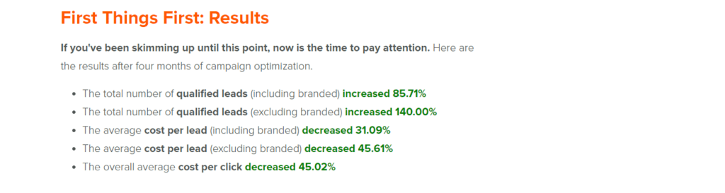 Digital Marketing Casestudies(Click consultant) - ColorWhistle