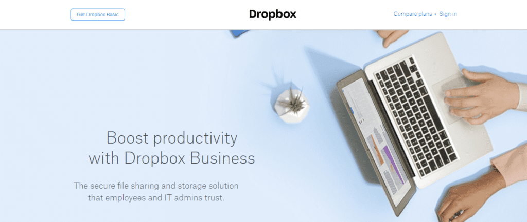 Best Website Redesign Ideas and Case Studies (Dropbox) - ColorWhistle