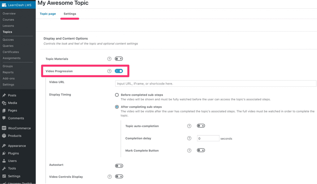 LearnDash WordPress LMS Plugin for Education (LMS-Video-Progression) - ColorWhistle