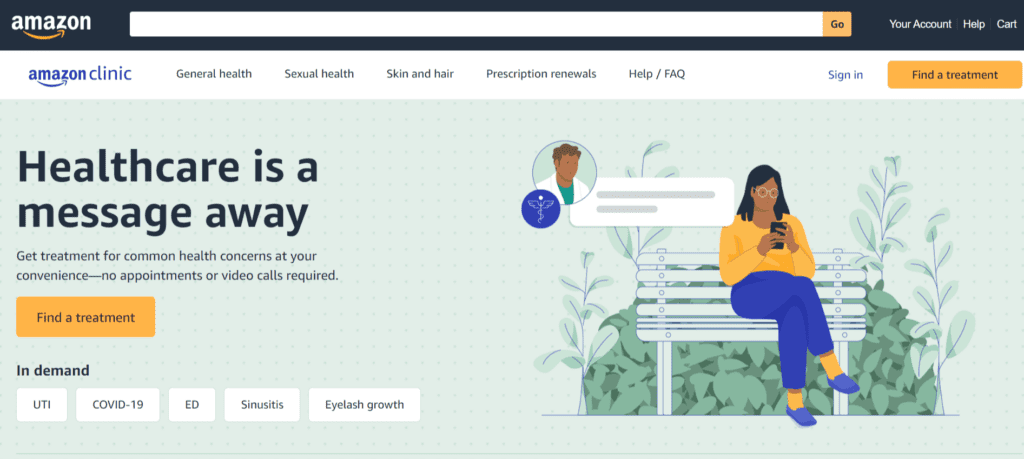 Amazon Clinic Multi Vendor Healthcare Websites - ColorWhistle