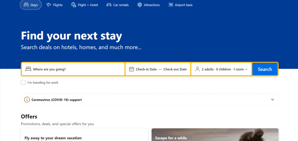 Multi Vendor Travel Websites - ColorWhistle