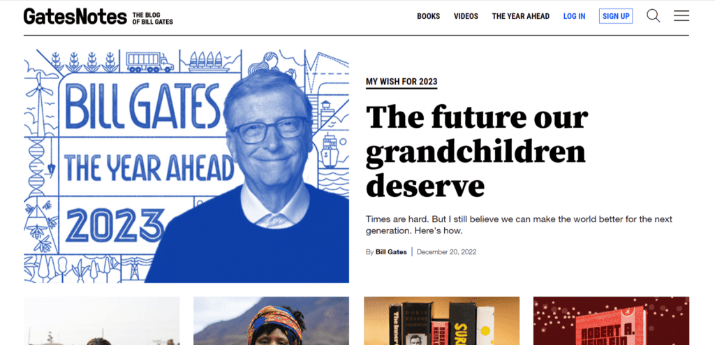 Personal Website Trends - What's New (Bill-Gates) - ColorWhistle