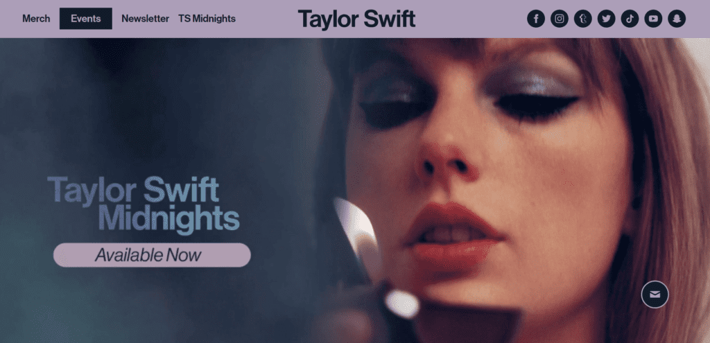 Personal Website Trends - What's New (Home-Taylor-Swift) - ColorWhistle