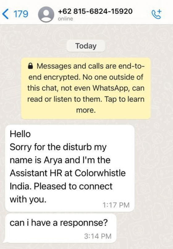 Scam - Fraud Circulation via WhatsApp for Marketing Services-victim screenshot17