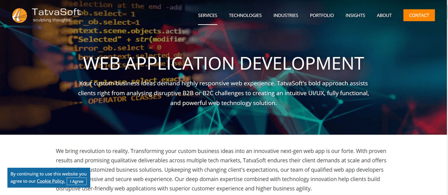 Top Web Application Development Companies UK (Tatvasoft) - ColorWhistle