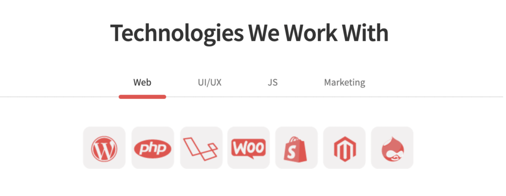 Web Application Development Tech Stack (Tech We work with) - ColorWhistle