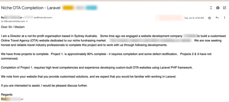 Laravel Website Development Queries - Website Development Vendor Blog