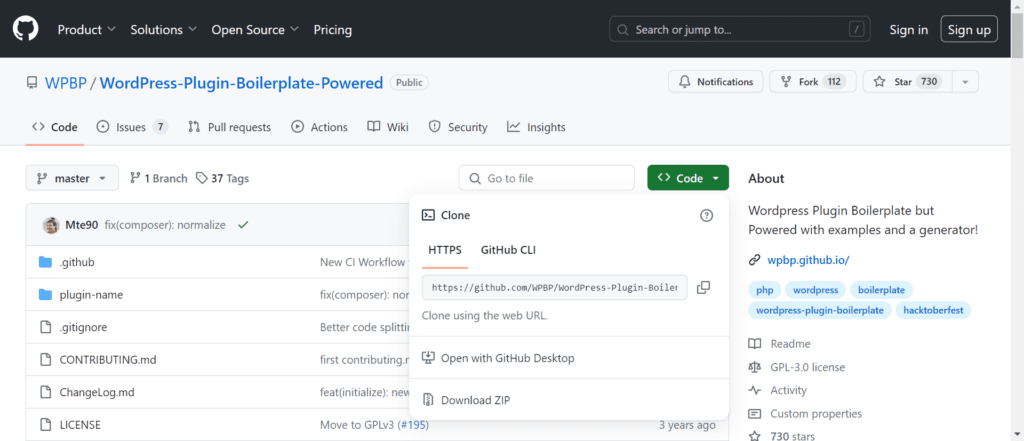 WP Plugin Development using Boilerplate - (GitHub WPBP Plugin) - ColorWhistle