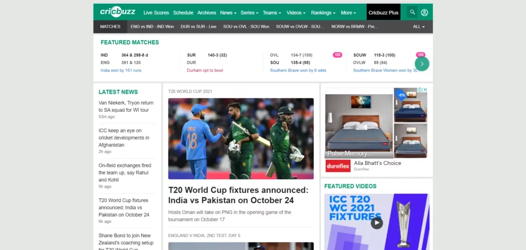 AngularJS Web Application Development Case Studies (Cricbuzz.com) - ColorWhistle